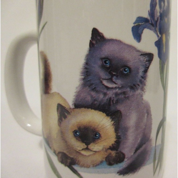 Valerie Pfeiffer Coffee Mug Cats Capilano Kittens Garden Canadian Design Tea - Picture 7 of 10